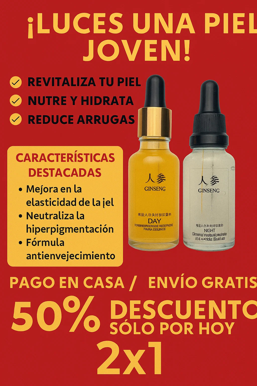 Ginseng Glow X2 – (resalta el brillo y la fórmula duplicada)