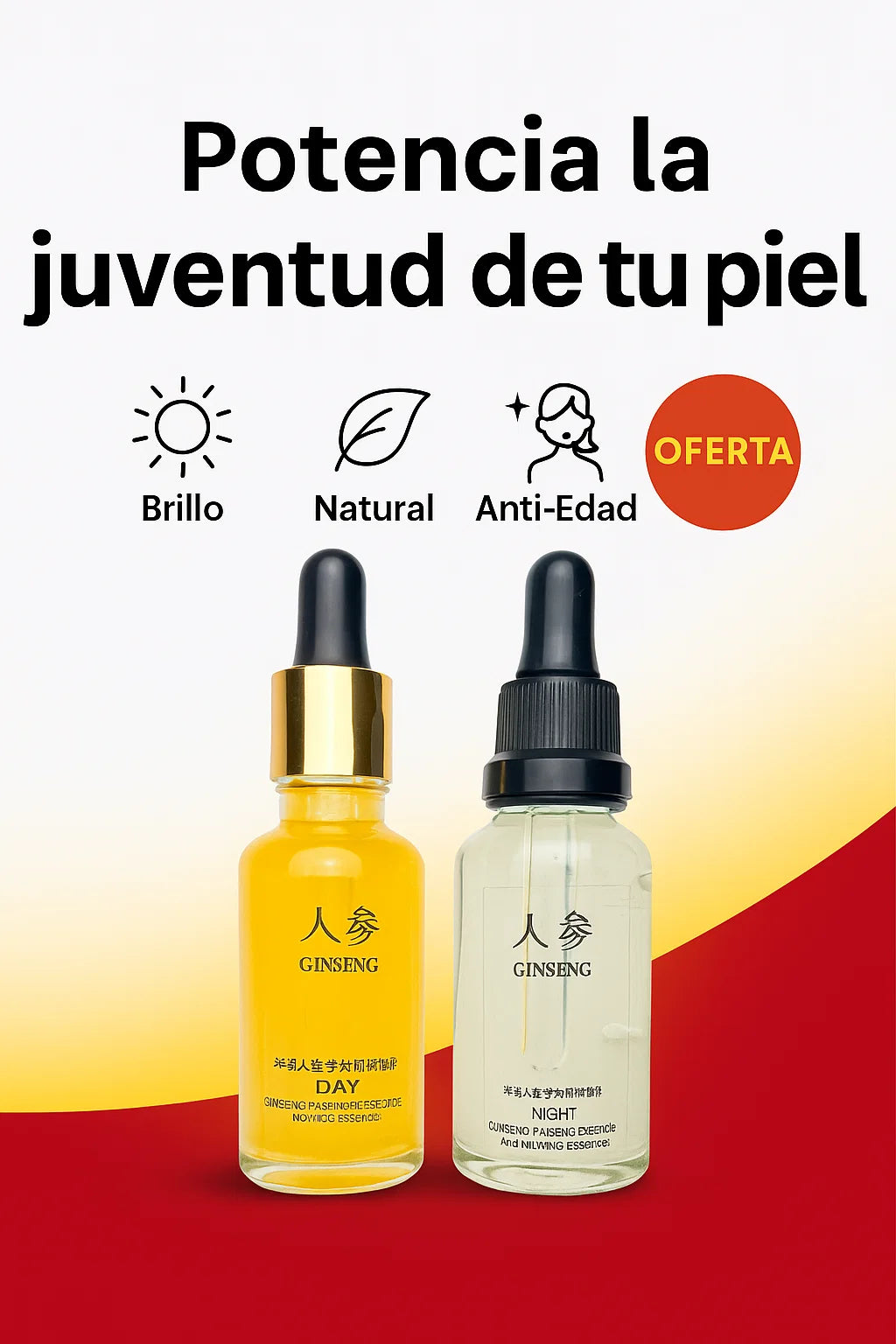 Ginseng Glow X2 – (resalta el brillo y la fórmula duplicada)