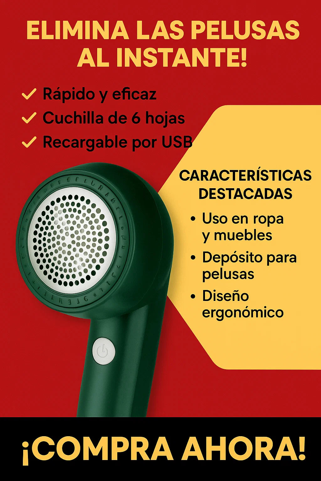 MotaStop 360 – Elimina pelusas y motas de forma profesional
