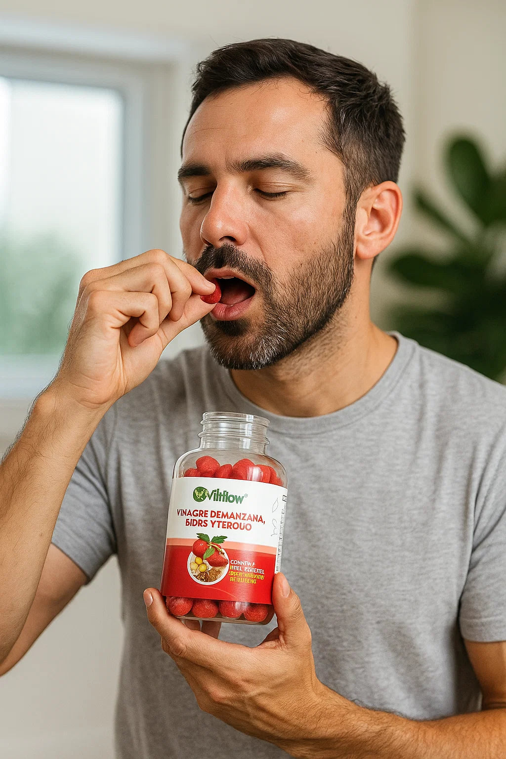 2X1 VitFlow ® – Gomitas de vinagre de manzana, Sidra y Té Rojo