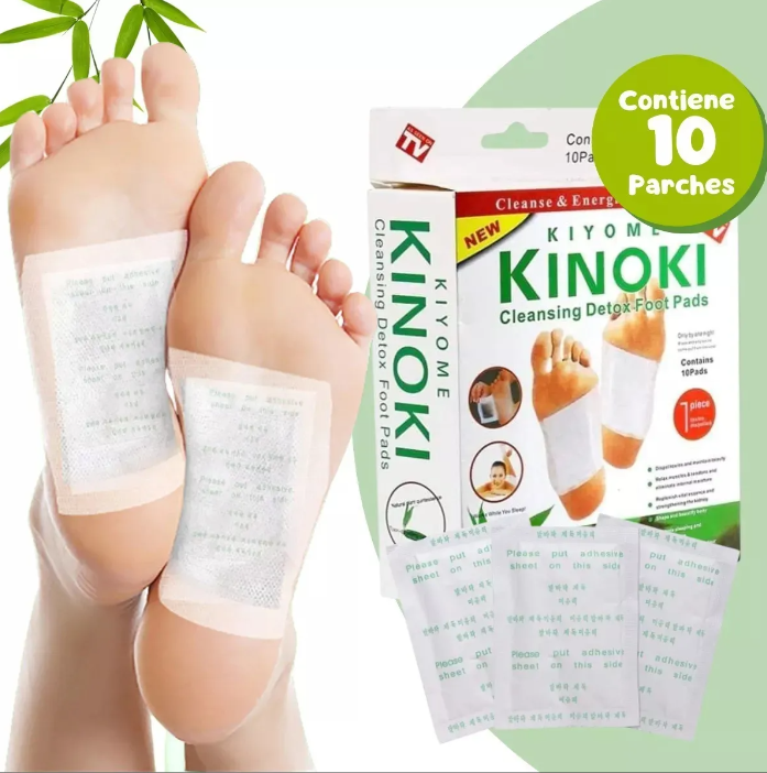 2 X 1  Parches Detox Kiyome Kinoki (Bambú) – Energía y Bienestar Mientras Duermes
