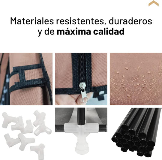 Combo Armario Armable + Zapatero de 6 Niveles