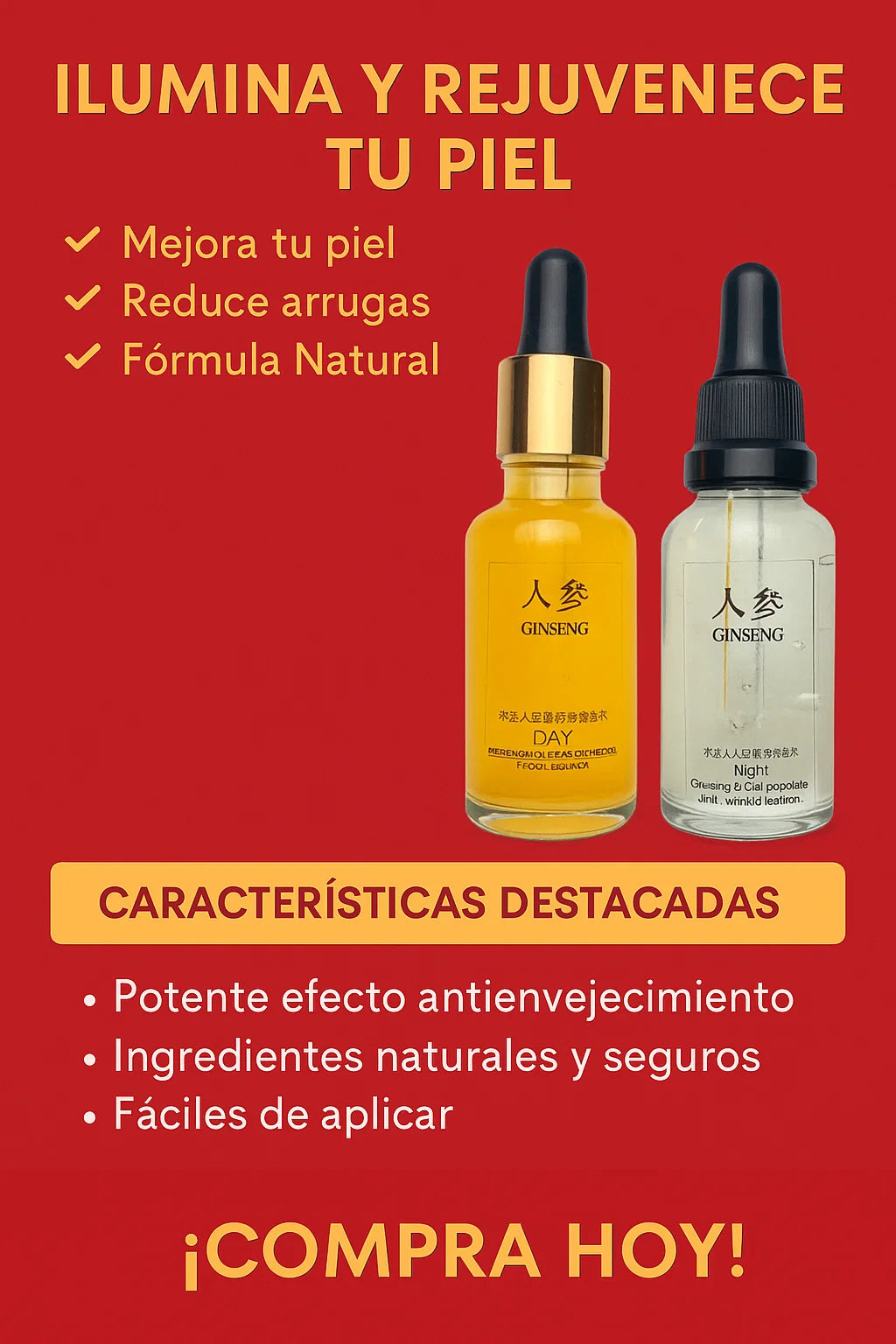 Ginseng Glow X2 – (resalta el brillo y la fórmula duplicada)